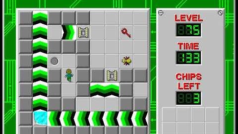 CCLP2 level 75 solution - 113 seconds