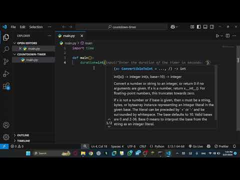 The Countdown Time in python | Don't miss out