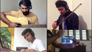 Anuragathin Velayil | Short Violin Cover | Ashwin, Yadu, and Eavin