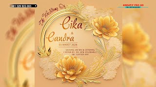 🛑📡LIVE RESEPSI PERNIKAHAN❃ Chika 💞 Candra ❃ KREATIF HD ❃ 3M WO-CATERING ❃ 3M MUSIK ❃ 4 Maret 2024