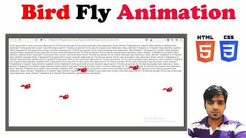 Bird Fly Animation Using HTML5 and CSS3