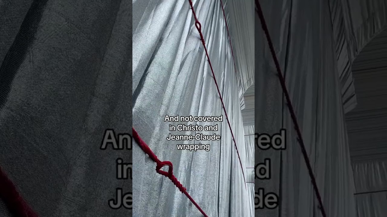 First time seeing L‘Arc de Triomphe without the wrapping from the artists Christo and Jeanne-Claude