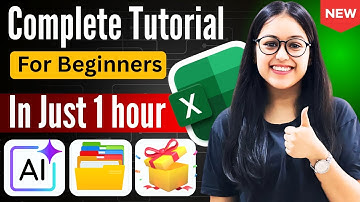 ✅Excel Complete Tutorial with A.I in just 60 minutes !