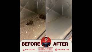 Duct Low Spot Cleaning | Before &amp; After Airflow Fix