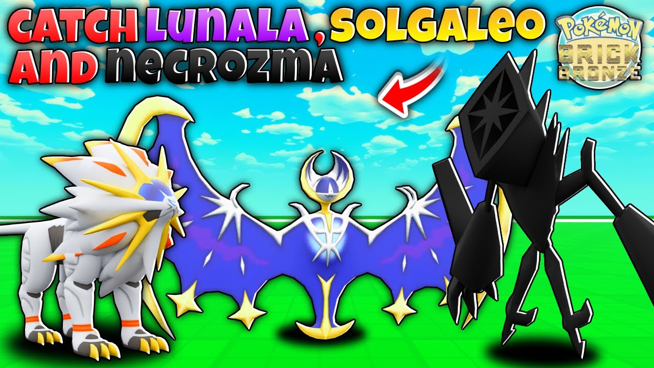 [CODES] How To Catch Lunala, Solgaleo, & Necrozma In Pokemon Brick Bronze (Roria Conquest Roblox)