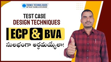 Test Case Design Techniques | ECP | BVA | Software Testing Telugu Tutorials