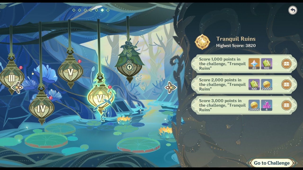 Graven Innocence Day 5 Grove Dash Tranquil Ruins [Genshin Impact