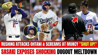 Shocking News! Rushing ATTACKS Ohtani & Screams At Muncy Shut Up! — Sasaki EXPOSES Dugout Meltdown