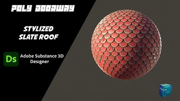 Stylized Slate Roof - Substance Designer 3D