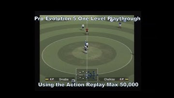 Pro Evolution 5 One Level Playthrough using the Ps2 Action Replay Max 50,000 :D #Playstation #Sony
