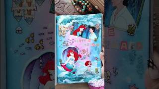 ASMR journal Ariel - The Little Mermaid 🌊🐟🫧|#asmr #scrapbooking #journal #fyp #diy #ariel #disney