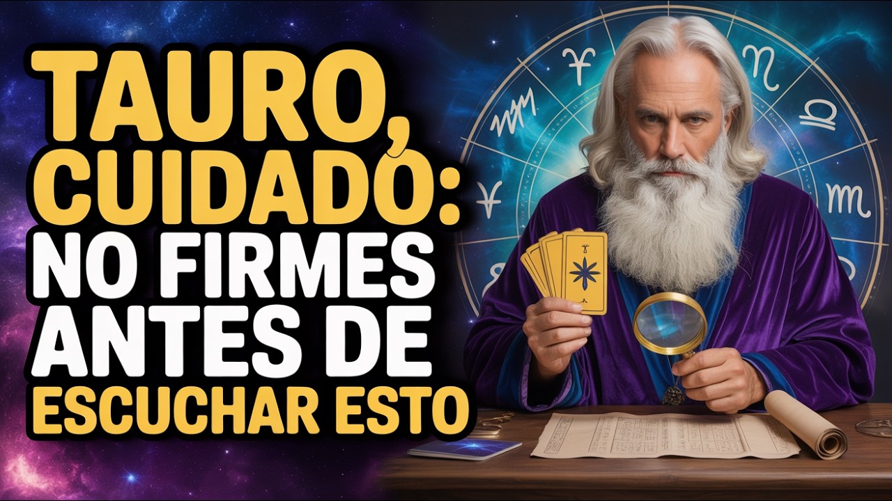 TAURO ♉ ¡DETENTE! 🛑 No firmes sin escuchar esto ⚠️ La letra pequeña es clave 📜