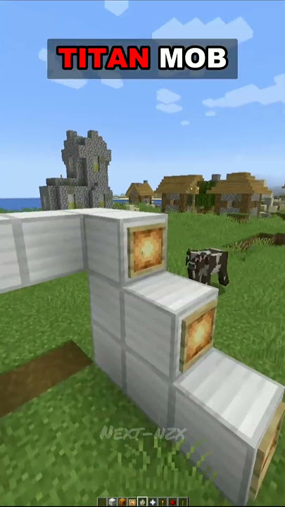 MINECRAFT : SPAWN TITAN MOB IN MINECRAFT😍 WAIT FOR IT.. #minecraft​ #shorts​@Next-nzx #trending