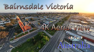 Bairnsdale Victoria Australia Aerial View 4K East Gippsland