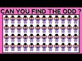 SPOT &amp; FIND THE ODD ONE OUT | HOW GOOD ARE YOUR EYES #19 Emoji Puzzle Quiz