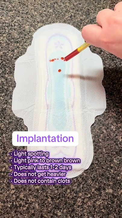 Period bleeding vs Implantation bleeding