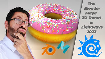The Famous Famous Blender, Maya Donut in Lightwave 2023!