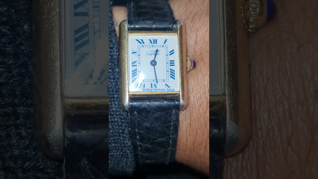 must de cartier blue index roman special 