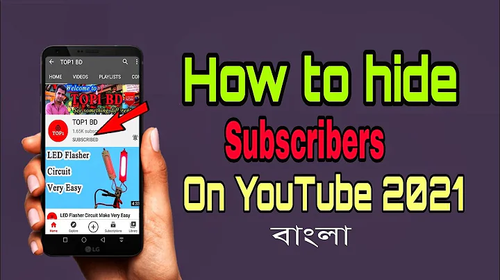 How to Hide Subscribers on Youtube 2021 | Hide Youtube Channel Subs Count PC an Android phone bangla