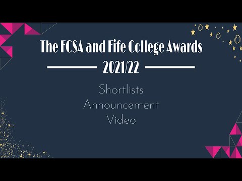 FCSA & Fife College Awards 21/22 | Shortlist Announcement Video