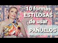 10 IDEAS elegantes para usar tus PAÑUELOS como prendas de ropa. (Tu asesora de imagen y moda)