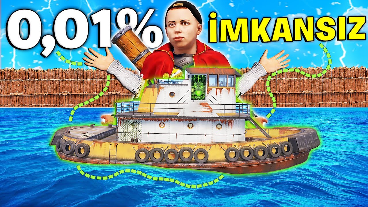 İLK DEFA BAŞIMA İMKANSIZ BİR OLAY GELDİ ! (YÜZEN EVİMDE ZENGİN OLDUM) Rust Türkçe