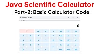 Java Swing Calculator Project | Part-2 Basic Calculator Code