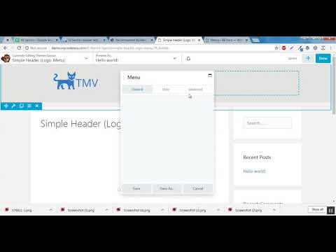 Beaver Custom Header - Simple Header with Logo and Menu