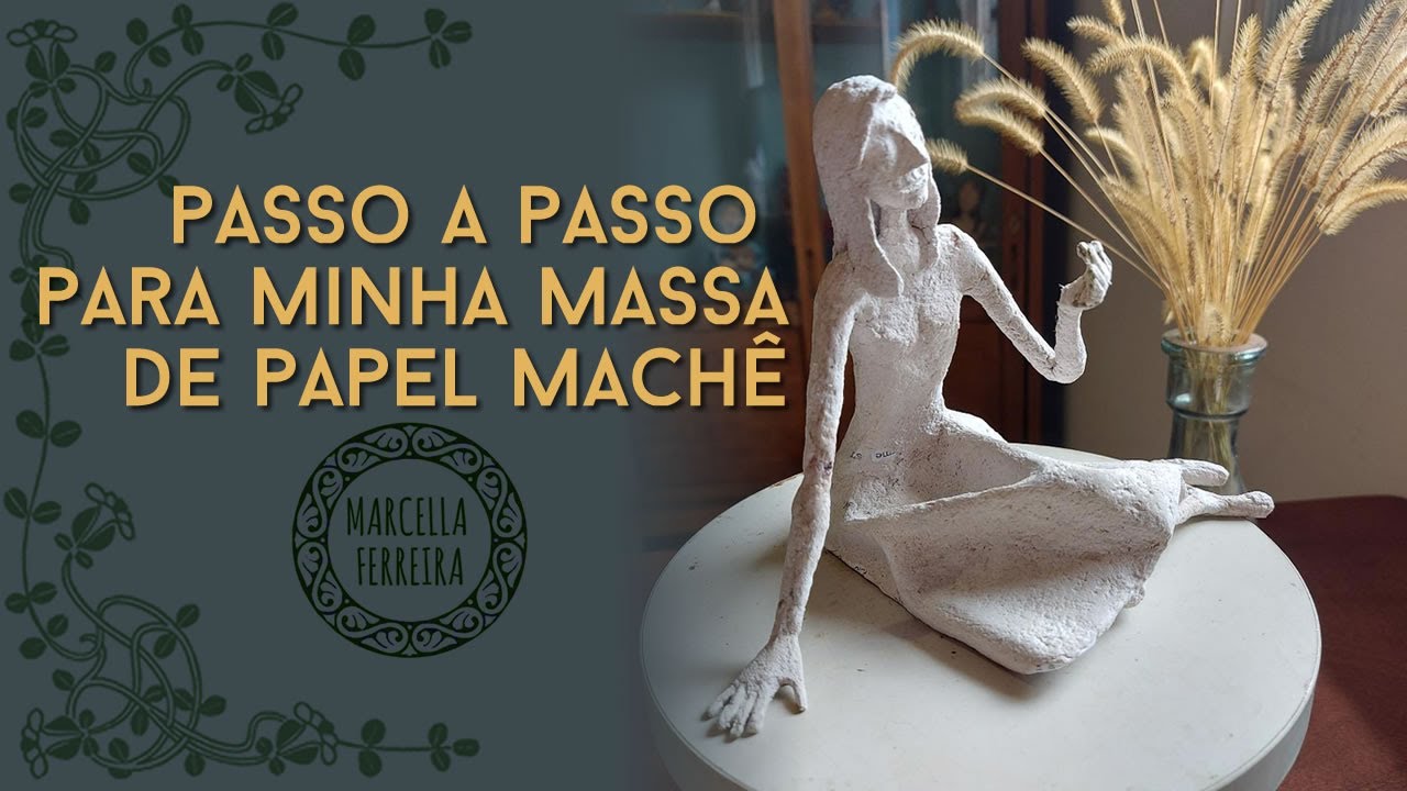 Passo a passo para minha massa de papel machê