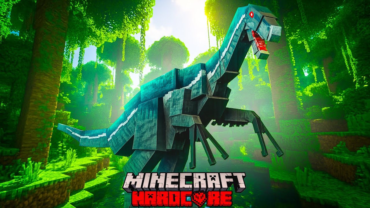 မိုးကြိုးထက်မြန်တဲ့ သားရဲခေါင်းဆောင်ကြီးကိုရှာတွေ့ခဲ့တယ်။ I Found Therizinosaurus Into Minecraft.