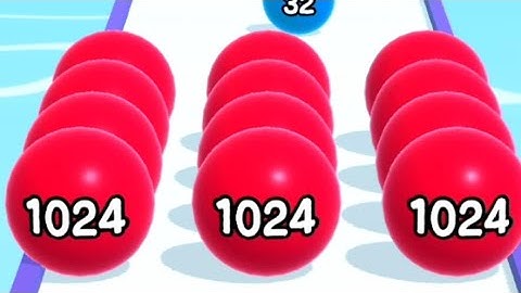 Ball Run 2048 - All Levels Gameplay Android,iOS Level 1-10