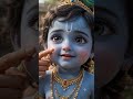 Little Krishna's Sweet Butter Adventure 🦚✨ #shorts #krishna #babykrishna #ai #3danimation #cute