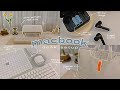 🍎 unboxing Macbook Air M1 accessories haul | aesthetic desk setup, uniqfind skin, budget airpods