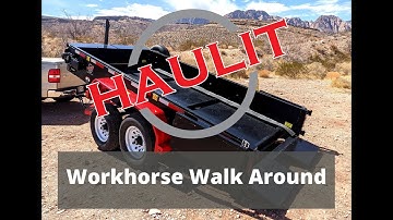 Self Unloading Delivery & Dump Trailer Walk Around Video (Haulit Workhorse)