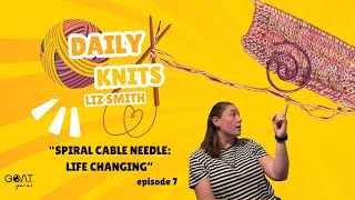 Spiral cable needle: knitting accessory that changed my life!