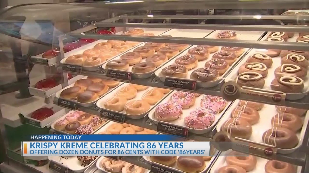 Krispy Kreme offering dozen doughnuts for 86 cents on Friday