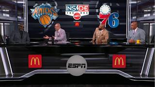 Celebrity Inside The NBA | "NY for NBA Champions" - Shaq reacts Knicks SWEEP 76ers to advance to East Finals Wealth