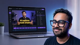 How to add AI Captions in Screen recordings for free!
