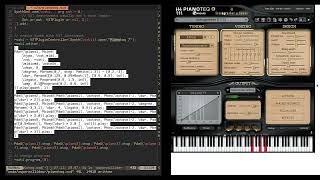 Algorithmic piano music using SuperCollider and Pianoteq