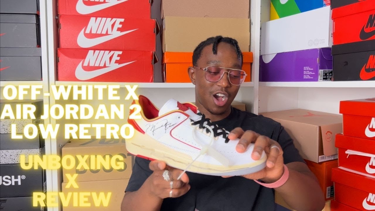 OFF WHITE AIR JORDAN 2 LOW WHITE RED REVIEW & ON FEETARE THESE