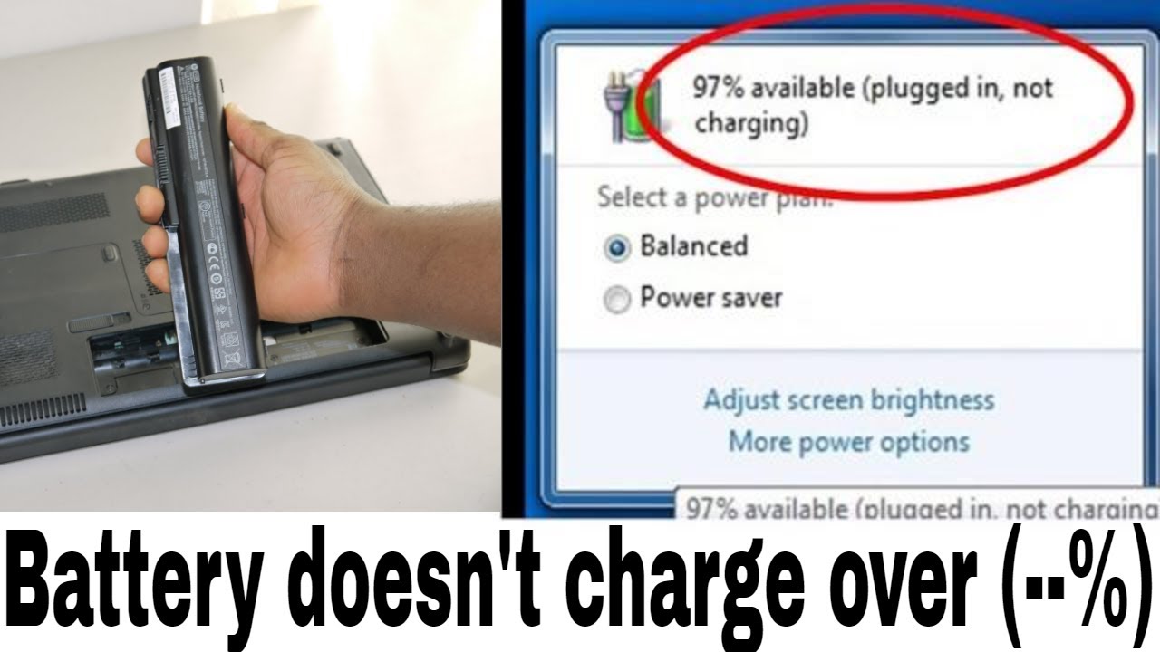 Laptop Battery not charging  quot plugged in but not charging quot  Windows 10   not working my laptop battery