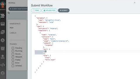 Argo Workflows Enhanced Editor