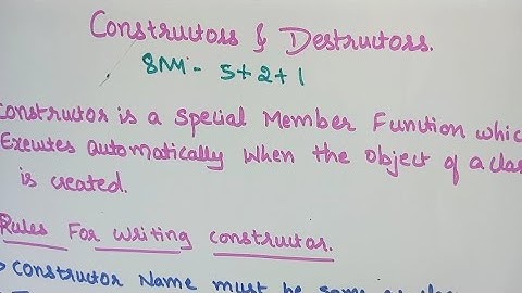 Chapter 9| Constructors Part 1 | #IIPUC #iipuc #scoremore