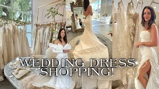 WEDDING DRESS SHOPPING (in la) LOHO Bride, Kinsley James &amp; Grace Loves Lace *2023 bride*