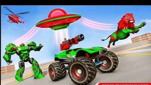 Spaceship Robot Transforming Games | Lion Robot Transform  | Chari Games