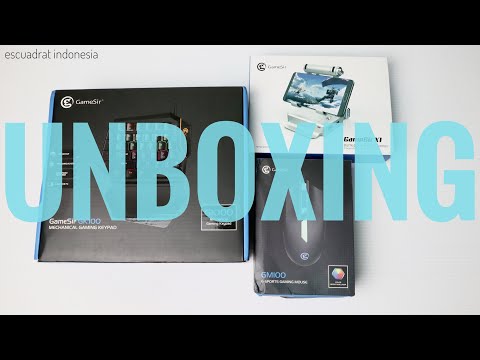 Unboxing Gamesir Battledock X1 / Keyboard GK100 / Mouse GM100 indonesia
