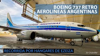 Boeing 737 con diseño histórico de Aerolíneas Argentinas