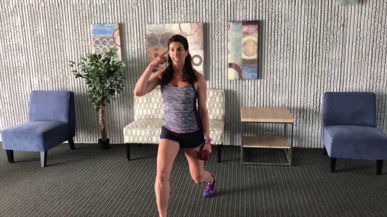 Iso -Lunge with Lateral Raise with JZ FITNESS - YouTube