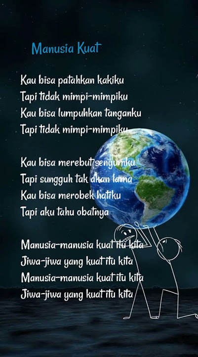 Manusia Kuat - Tulus | Lirik Lagu