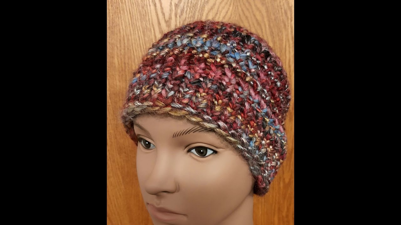 Happy Images Stitch Beanie Easy with no purls. - YouTube
